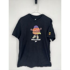 Nike Sportswear Sole Food Burger Graphic T Shirt Men's Large Embroidered Gym